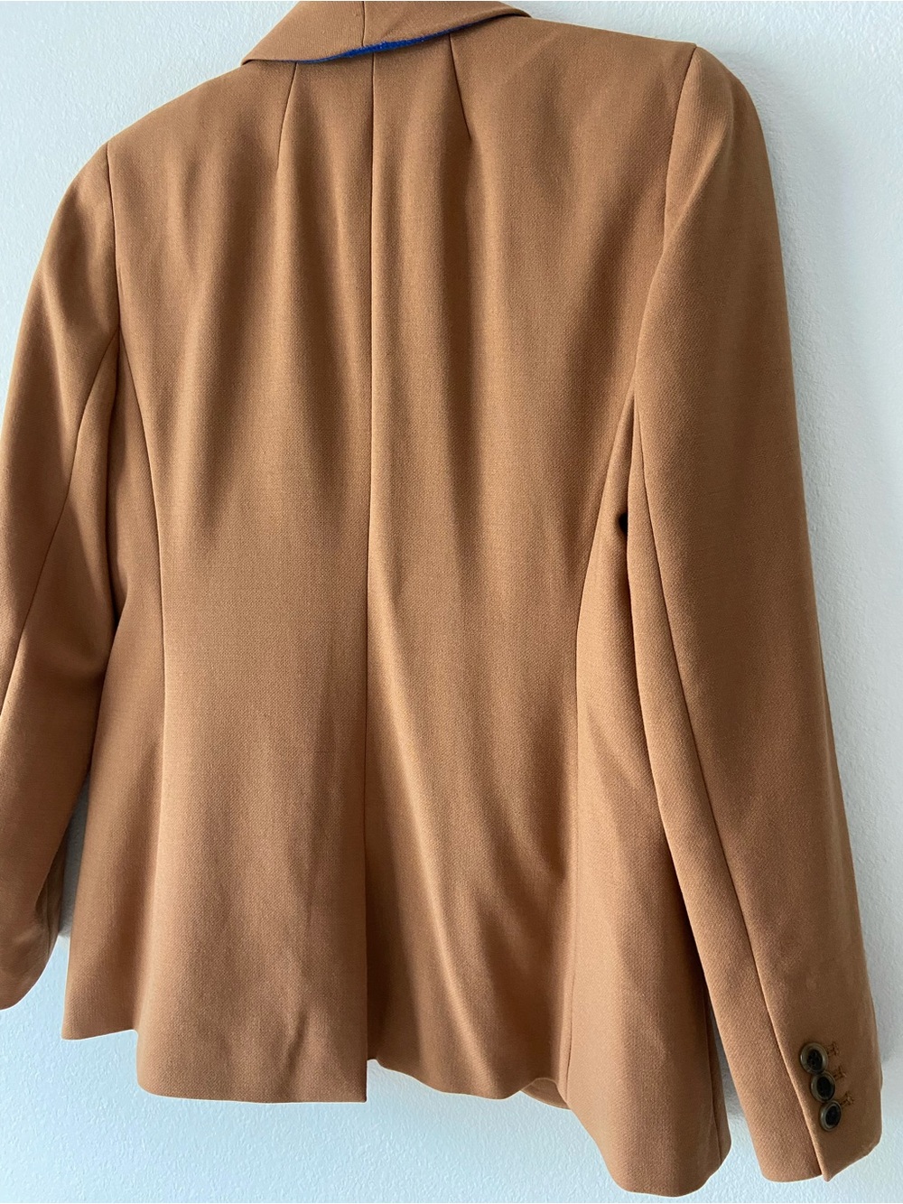 J.Crew Camel Shawl Collar Blazer Size 2 Tailored One Button Career Jacket - Picture 11 of 12